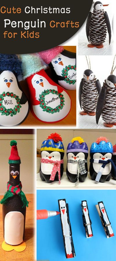 Cute Christmas Penguin Crafts for Kids! 