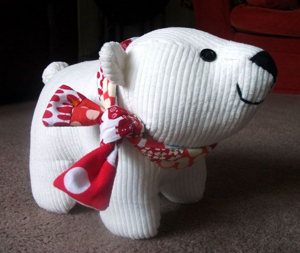 DIY polar bear cub plush toy, 