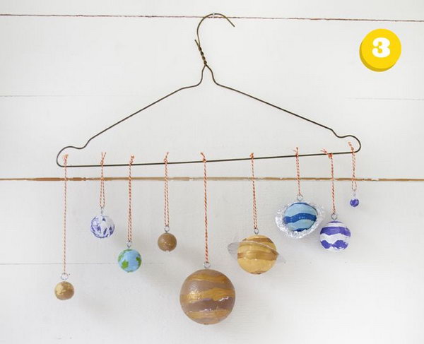 Solar system craft using a clothes hanger, 