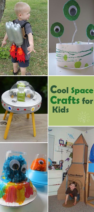 These cool space crafts add a creative spin and make the scientific topic more interesting for curious kids! 