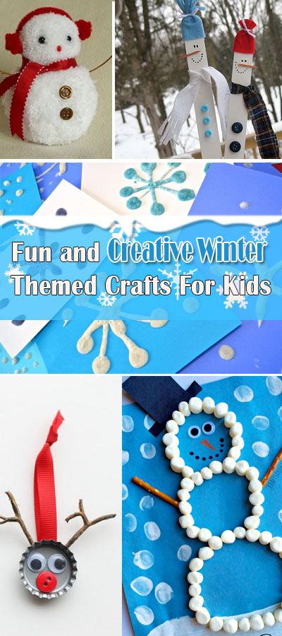 Fun and Creative Winter Themed Crafts For Kids! 