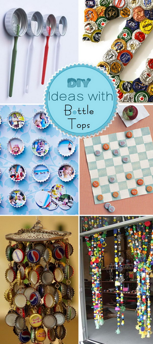 DIY Ideas with Bottle Tops!