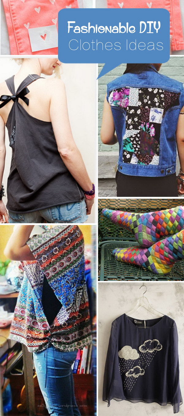 Fashionable DIY Clothes Ideas!