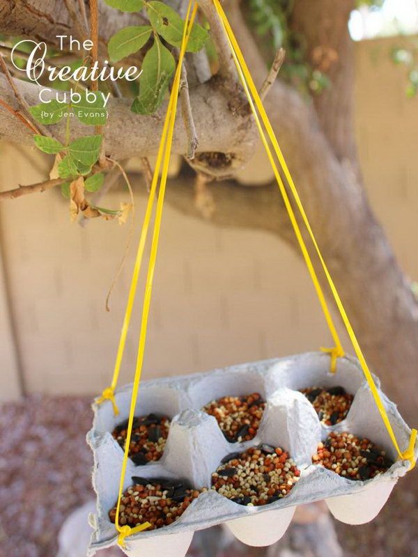 Egg Carton Bird Feeders are a great way to recycle egg cartons while feeding the beautiful birds of the world. With minimal supplies, you can create an eco-friendly way to invite little guests into the yard. 