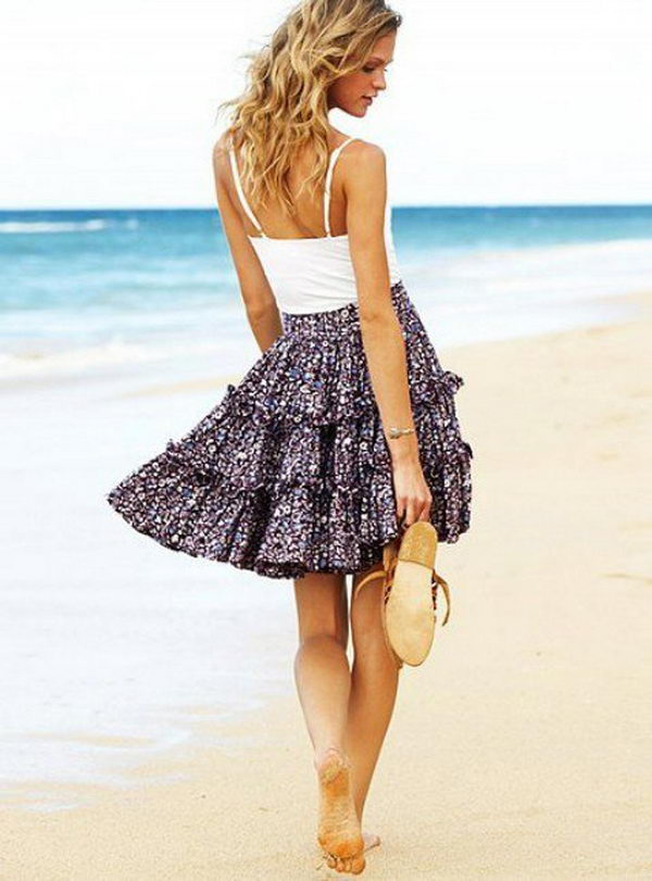 Handmade Girl Skirt. Do something new today that will be fashionable all summer.