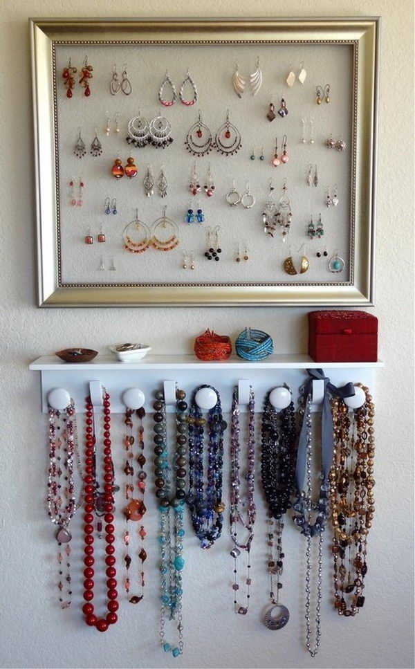 Creative Jewelry Storage and Display Idea.