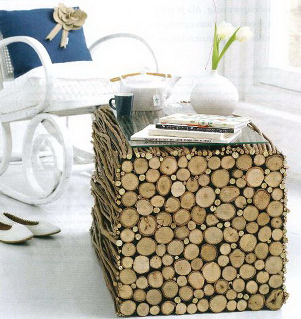 DIY Project with Twigs and Wood, 