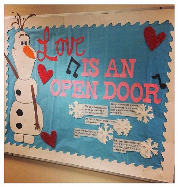 Love is an open door bulletin board, 