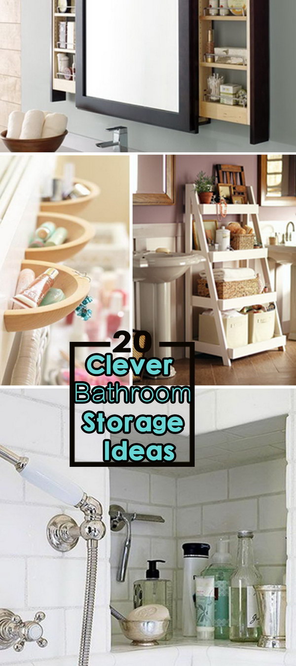 Clever Bathroom Storage Ideas!