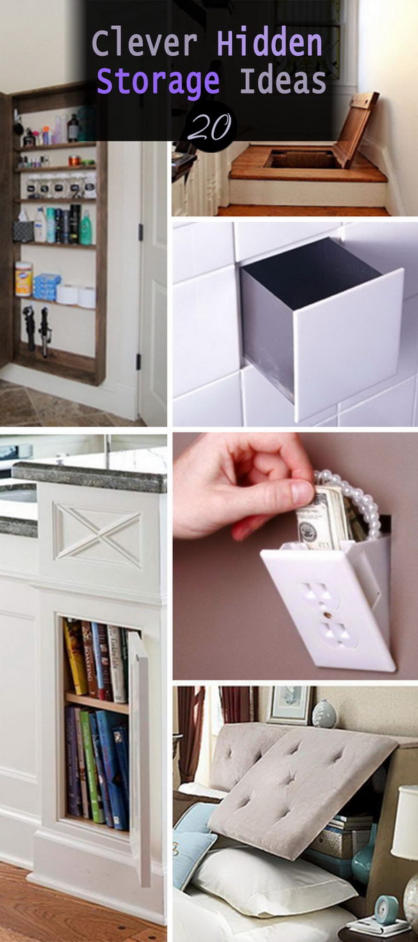 Clever Hidden Storage Ideas!