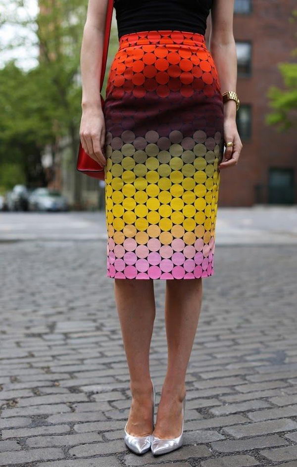 Stylish Pencil Skirt Idea. Shows the legs which keep it decidedly feminine. With a tucked-in shirt or belted jacket, the pencil skirt gives you a long, lean line.