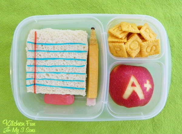 Back to school bento lunch. 