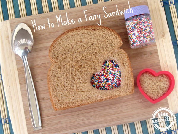 Make this adorable fairy sandwich to brighten your childs day and add a little surprise to their lunchbox. A fairy sandwich is the perfect treat to change things up in a little way, mark a special occasion, or just plan for a fun lunch. 
