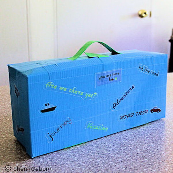 This fancy shoebox suitcase is fun to make and useful for kids. It can be used to hold private notes, secret treasures, vacation souvenirs, and so much more. 