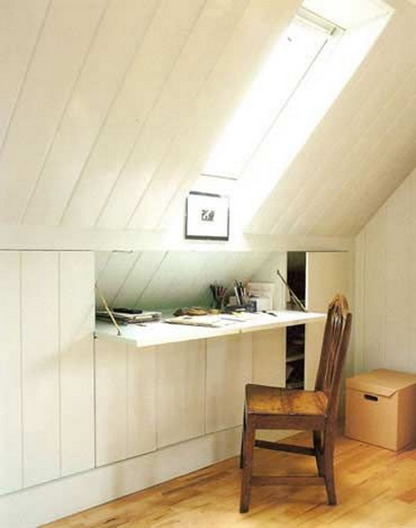 Clever Attic Hidden Storage. By using the structures in the attic room, turn your attic into a reliable storage space.