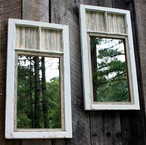 Mirrors Make Yard Look Bigger. Interesting things to do out there in your backyard. So simple and cheap to make, and you could play them with your kids or family anytime.