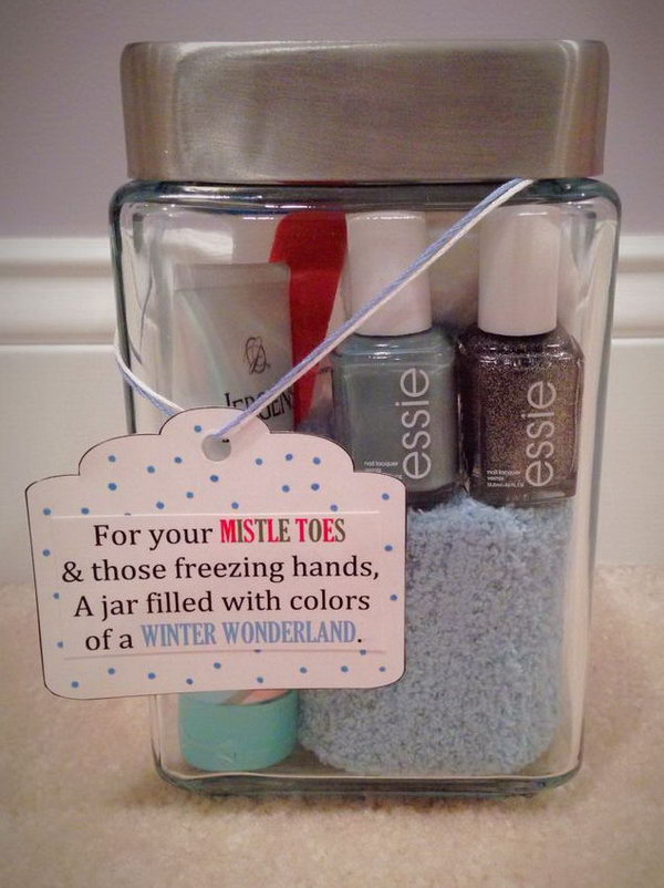 Nail Polish. This is a great and practical present for your best girl friend for the reason that girls love dressing up. 