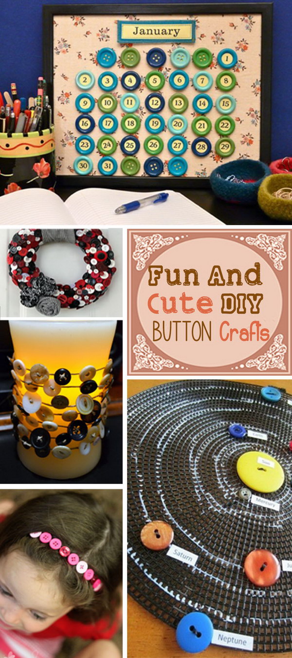 Fun and Cute DIY Button Crafts!