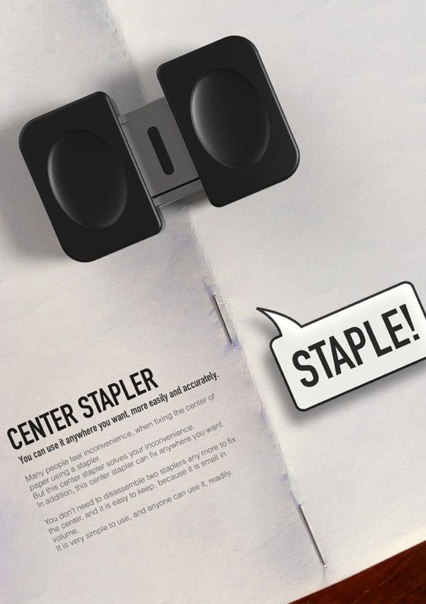 The reason why I want you know this Center Stapler is it can staple the middle section of a book. It free our own hands! The page you want most is no longer the one most difficult to be found. 