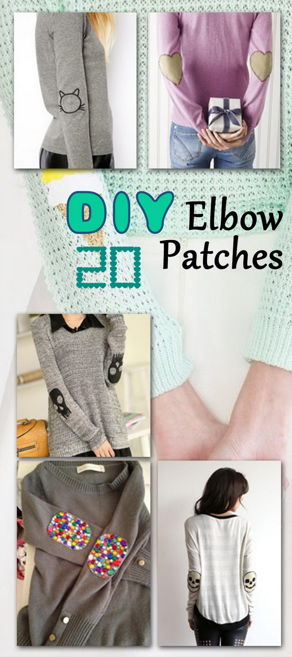 DIY Elbow Patches! Give your old sweater or jacket a new life, and create a stylish new look in minutes!