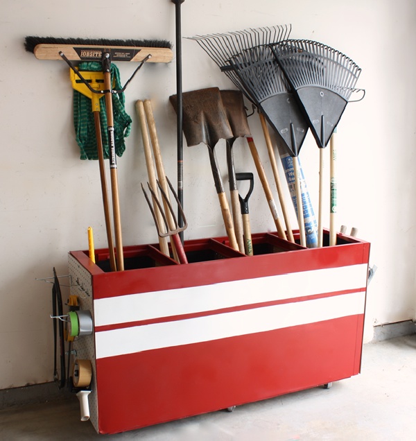 Recycle Old File Cabinet into Garage Organizer. Organizing garage can be a lengthy and costly process, but it will save time and eventually money. 