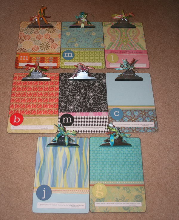 Fun Mod Podge Clipboard for Lists or Photos. Paint the chipboards with Mod Podge for keeping lists, displaying photos or giving as gifts. 