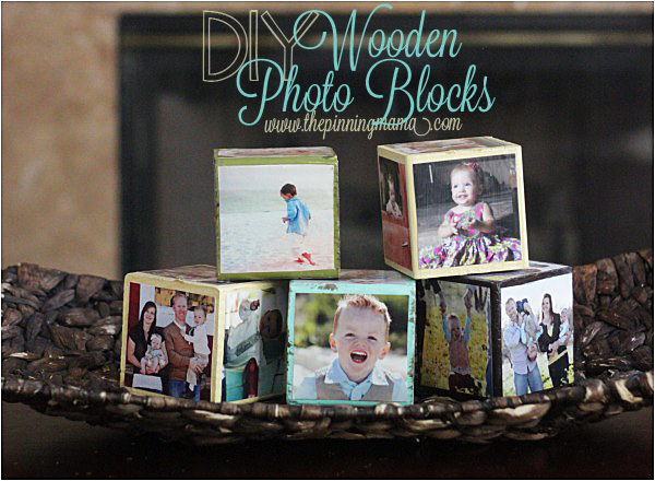 DIY Wooden Photo Blocks. Adorable decor idea. Kids can stack them and build with them, or look at the pictures and play with them. 