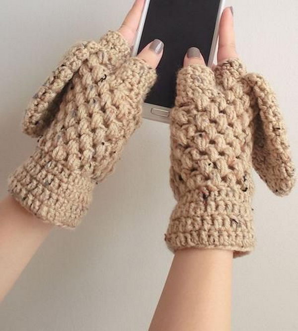 Crochet Gloves. A pair of handmade gloves is a sweet and warm birthday present for people whose birthdays are in winter. 