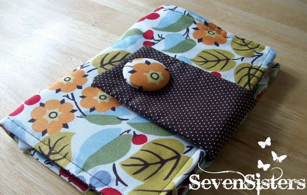 Kindle Case. It is quite simple to make a kindle case by hand. Moreover, a beautiful homemade case is a wonderful birthday gift for people who like reading electronic books. 