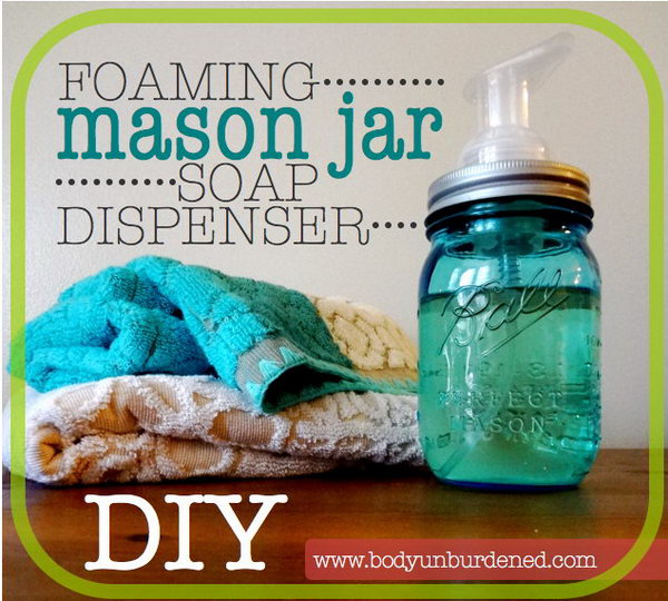 Mason Jar Soap Dispenser. This mason jar soap dispenser is a economic and easy present. It is very practical and useful. 