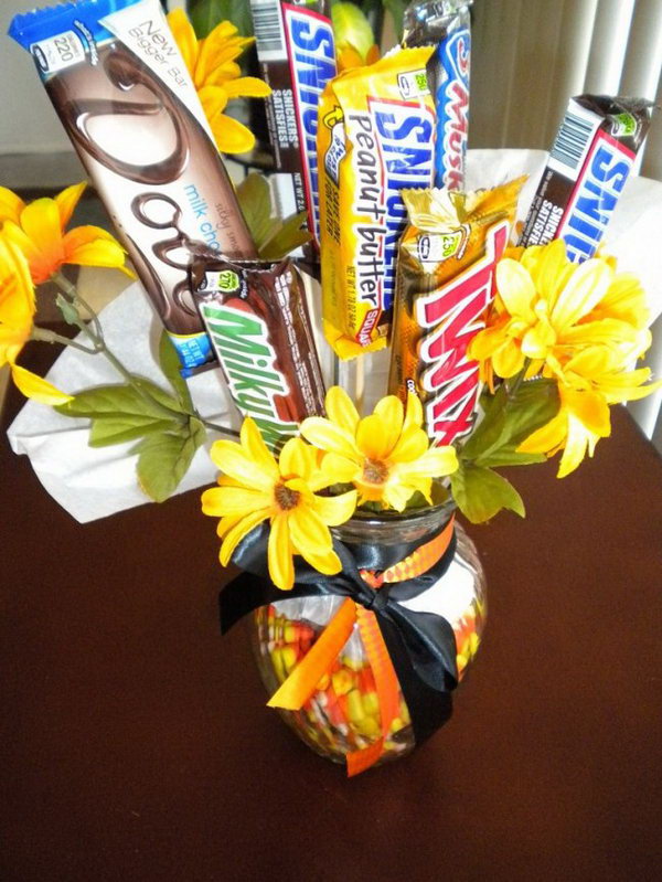 Candy Bouquet. Candy bouquet is a creative way to give candies to friends as a present. And it's super esay to make. 