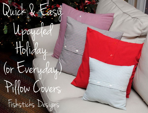 This DIY pillow cover is a quick and simple project to give our livingroom a little extra Christmas cheer. Learn the instruction from 