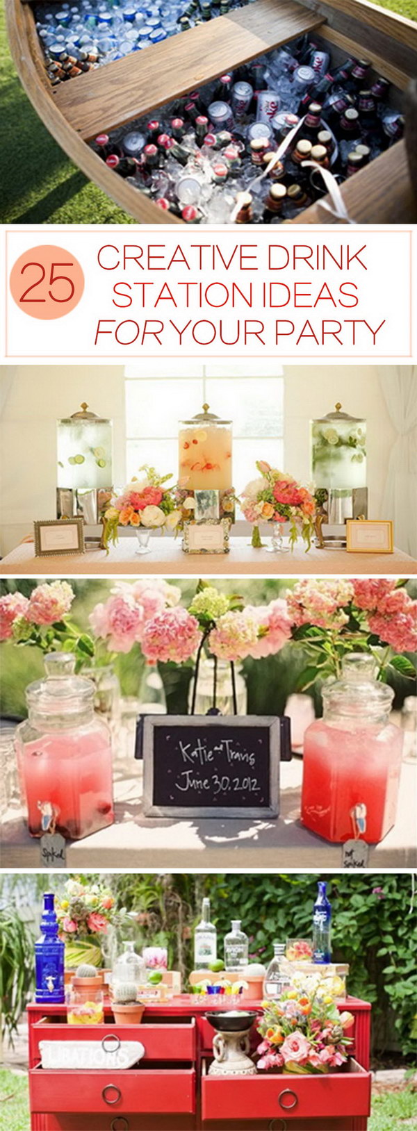 Creative Drink Station Ideas for Your Party.