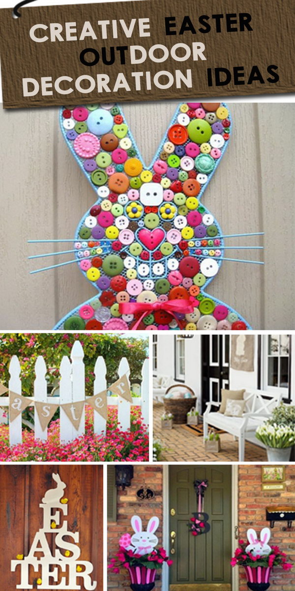 Creative Easter Outdoor Decoration Ideas! Light up the spring season and give off the festive mood!