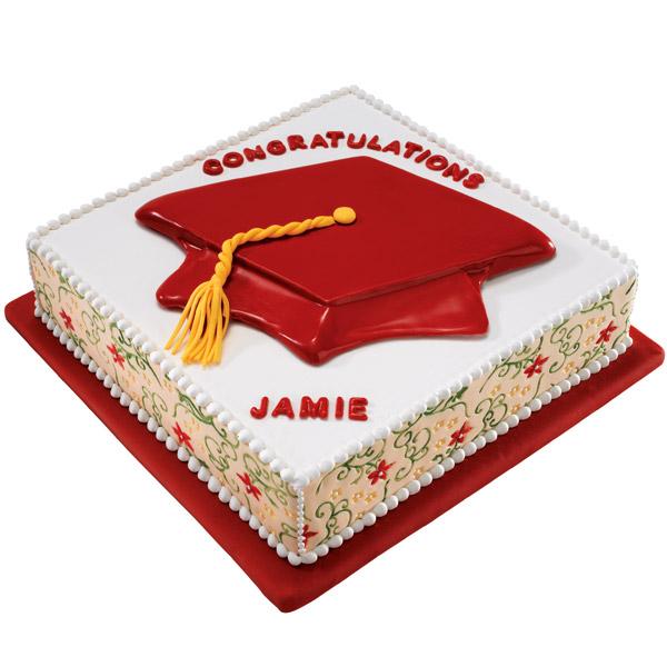 As the name suggests, this stunning cake features a red thinking cap at the top. The sides are created from fondant with graceful vines fondant mat, which imprints the beautiful leaf and tendril design for gorgeous garnishment.