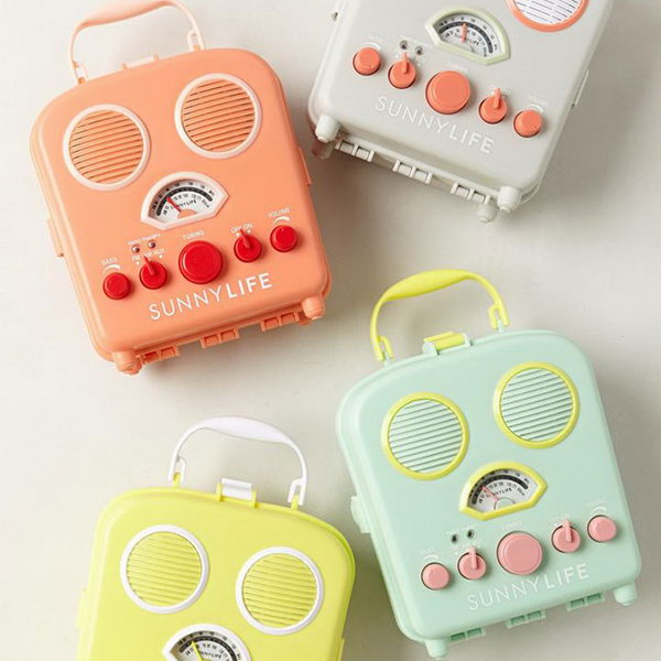 Sunny Life Beach Radio. When the graduates move on to society, send them these adorable sunny life beach radios to light up the whole day with its bright colors like sunshine. They can bring pleasure when the recipients are down.