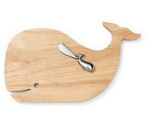 Whale Cheese Board. This whale cheese board is treasured on the wish lists by many people. It’s awesome to send the graduate this adorable favor at a pretty sweet price point.