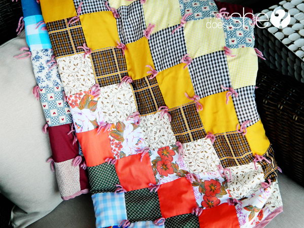 Special Handmade Quilt. Make this special quilt from blocks of the hand-me-down clothes for the graduate to snuggle in while he or she is far away from home. This special graduate gift will definitely be your prized possessions to treasure.