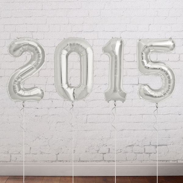 Silver Year Balloon. These silver mylar balloons spell out your graduation party to create a shining focal point for your graduation decor. These year balloons are just so fantastic to set up the festive tone for your graduation party.