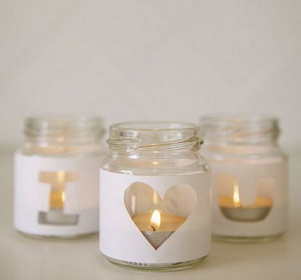 DIY Votive Holder. Wrap up the baby food jar in an elegant style, place candles inside to serve as a mood lighting and beautiful decor with these adorable votive holders.