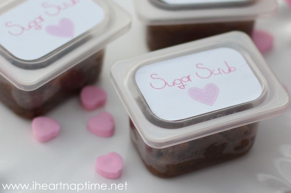  Brown Sugar Scrub. Place your sugar scrub in baby food container or mason jars. Spray paint onto lids and tie some ribbons for beautiful decor. It's fantastic to hand out these adorable things as gifts.