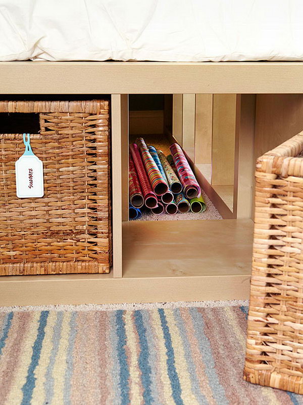 Hidden Storage. Take advantage of hidden storage beneath the bed to store your items in this fantastic way to get your things tidy and clean without extra space.