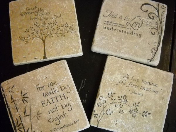 Personalized Gifts Made from Tiles. 