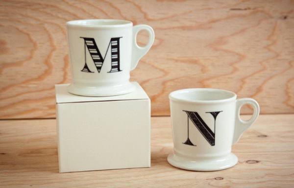 Monogrammed Mugs. Give men something useful like a personalized mug as a gift on special days. The monogrammed mugs are super easy to make. 