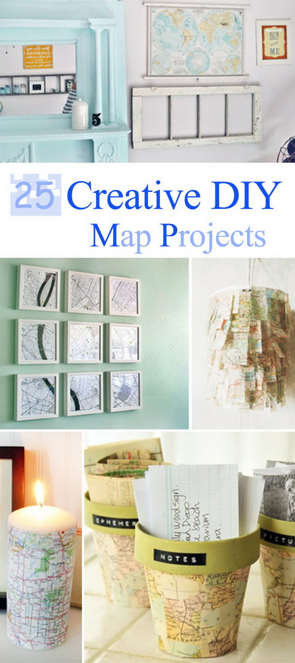 Creative DIY Map Projects!