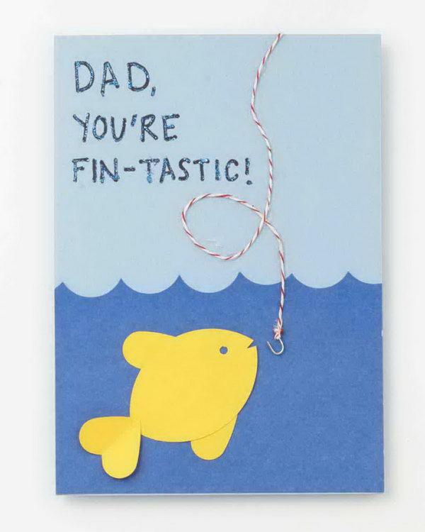 Fin-Tastic Fishy Father's Day Card
