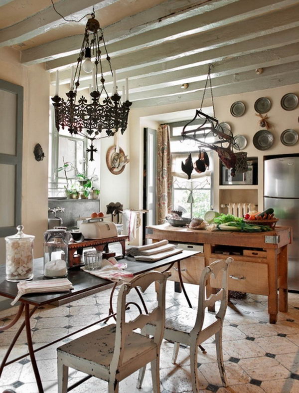  Beautiful French Romance. French romance through a poetic setting of antiques and shabby chic furniture.