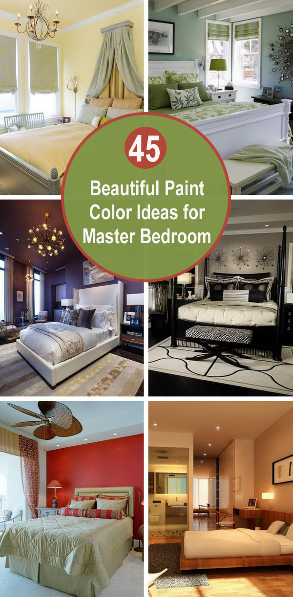 45 Beautiful Paint Color Ideas for Master Bedroom. 
