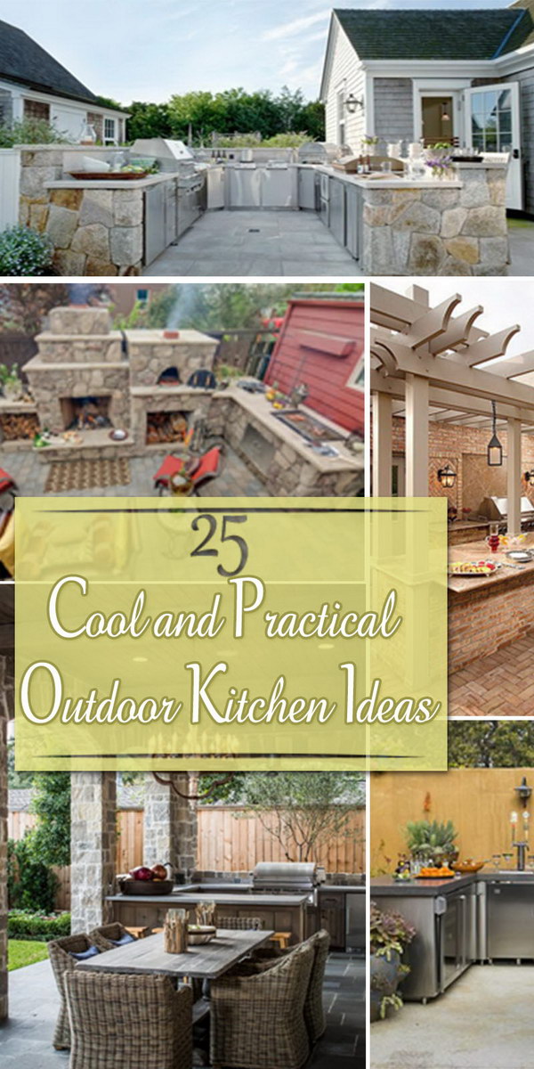 Cool and Practical Outdoor Kitchen Ideas!