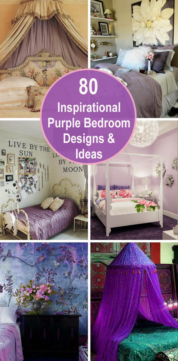 80 Inspirational Purple Bedroom Designs & Ideas. 